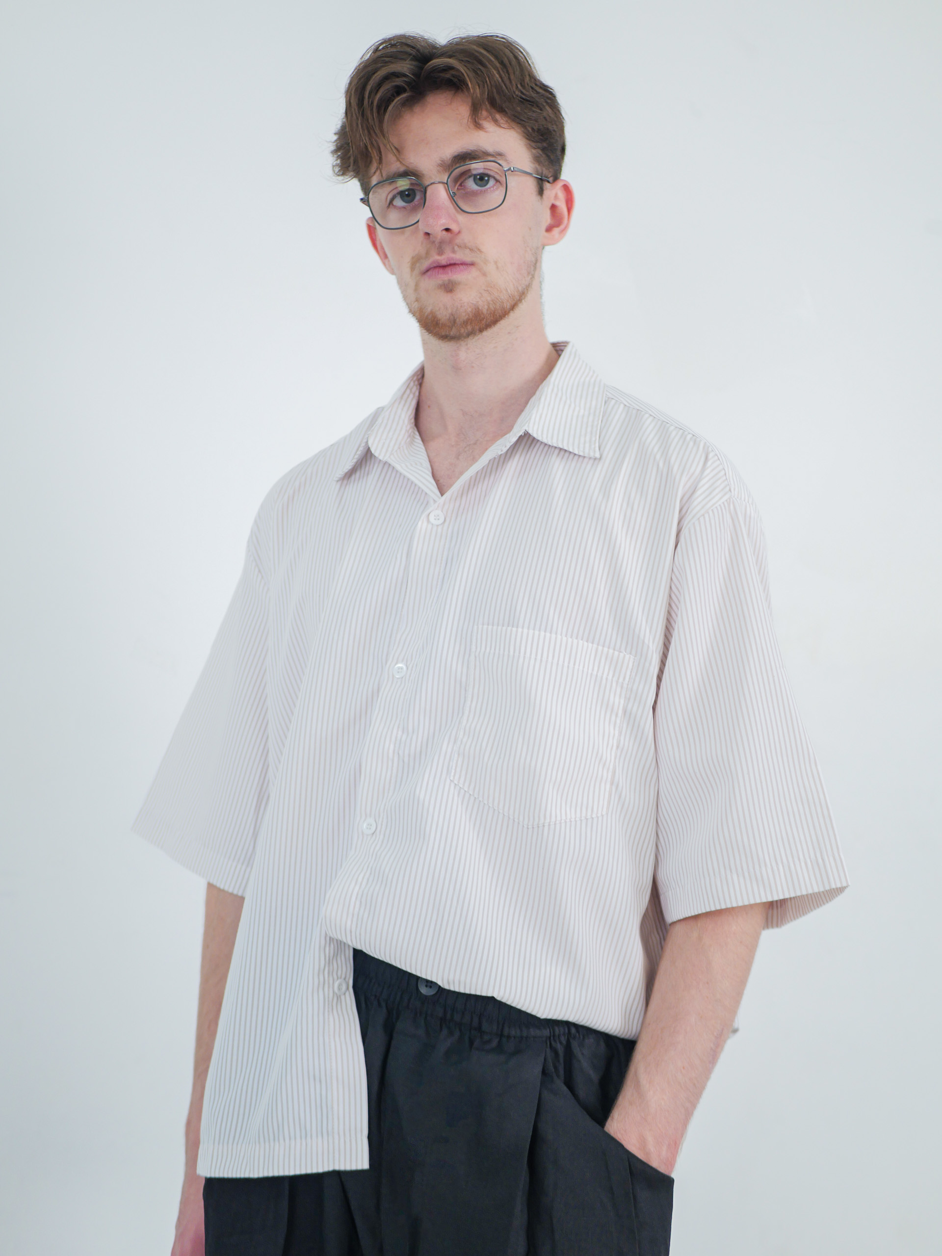 The Horizon Pinstripe Boxy Fit Shirt - Image 2