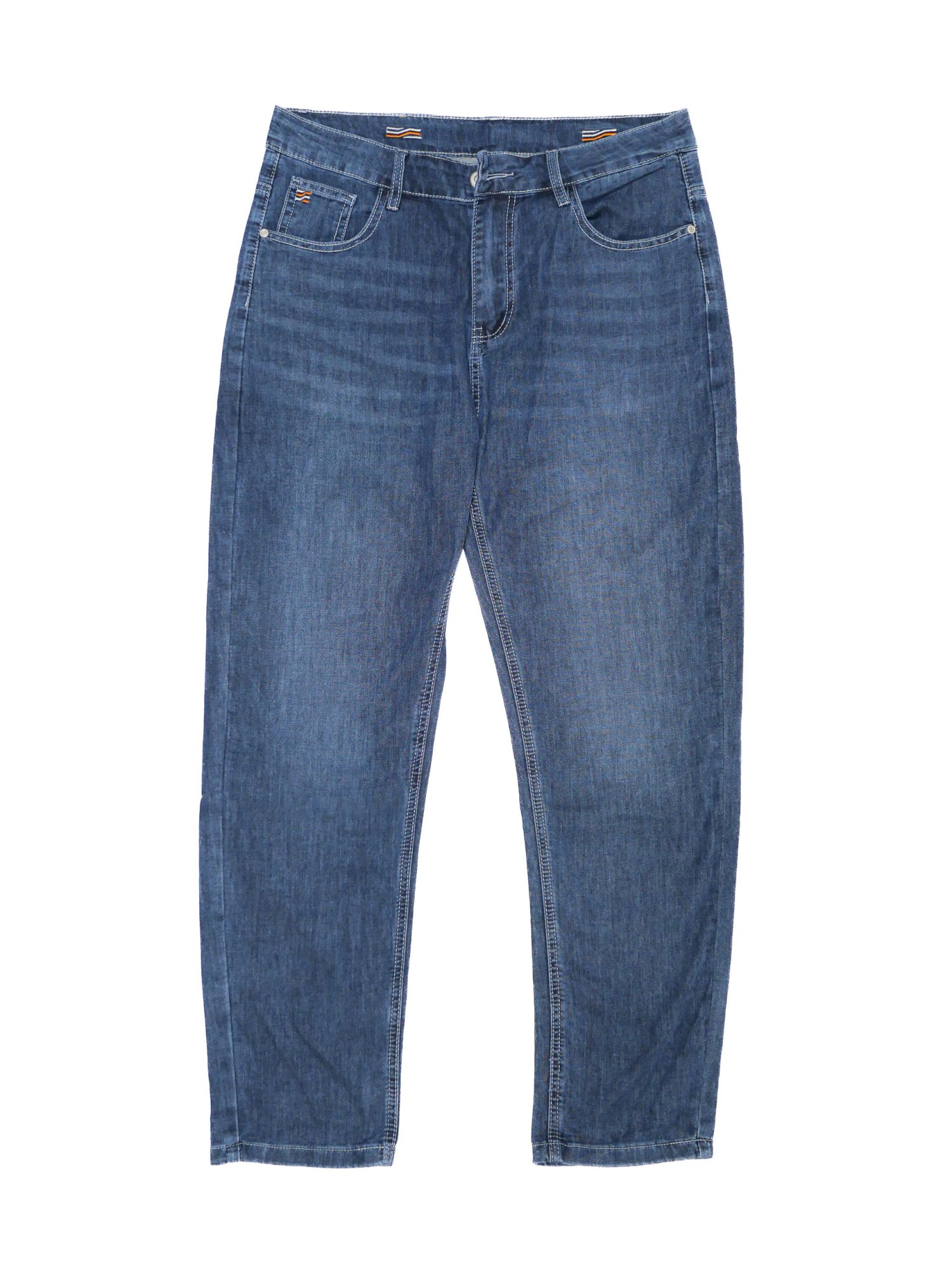 Thin Straight-Leg Jeans