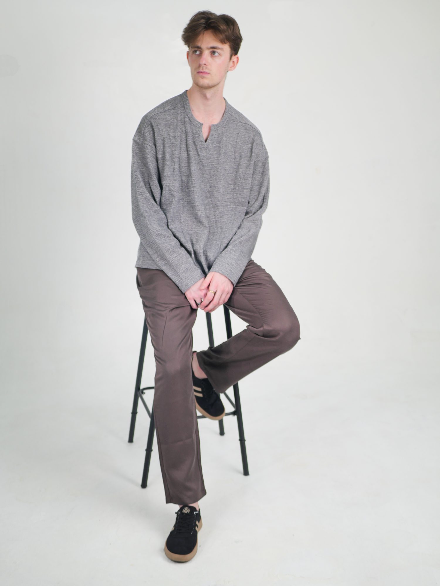 Alternative view of Waffle Knit Pullover