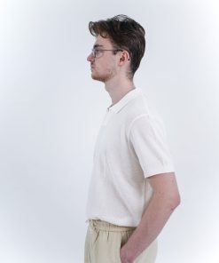 Alternative view of Seagull polo with linen-spun knit shirt
