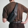 Genuine leather shoulder bag
